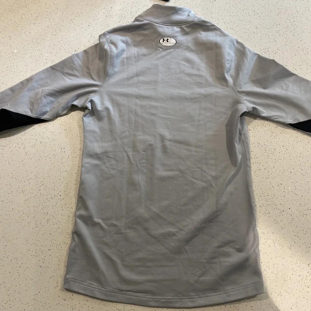 Under Armour Men's ColdGear® Armour Fitted Mock Shirt‎ Size Medium Gray NWT